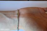 3.28CT DIAMANTARMBÅND I 14K GULL. NATURLIGE DIAMANTER! TAKSTBREV OG SERTIFIKAT!