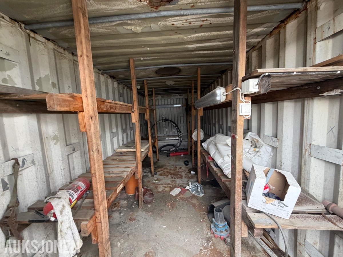 2C Fots Container - Innredet som Verksted/lager