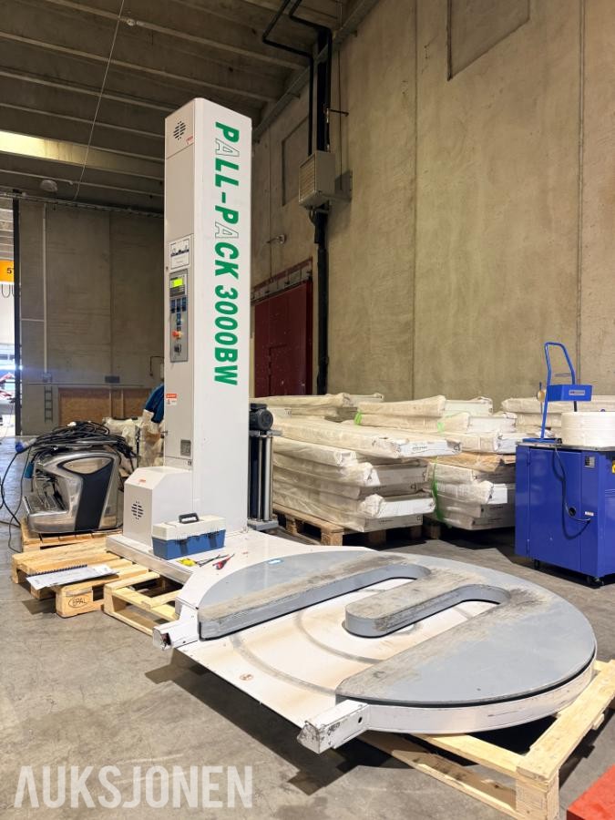 Pall-Pack 3000BW pallepakker / strekkfilmmaskin – 2017 – fungerer
