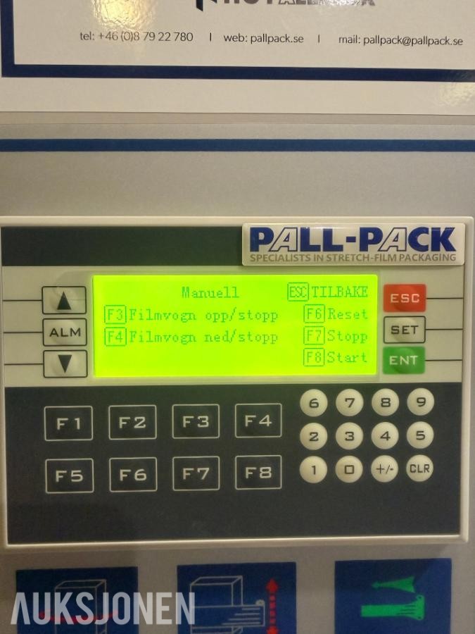 Pall-Pack 3000BW pallepakker / strekkfilmmaskin – 2017 – fungerer