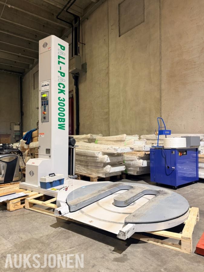 Pall-Pack 3000BW pallepakker / strekkfilmmaskin – 2017 – fungerer
