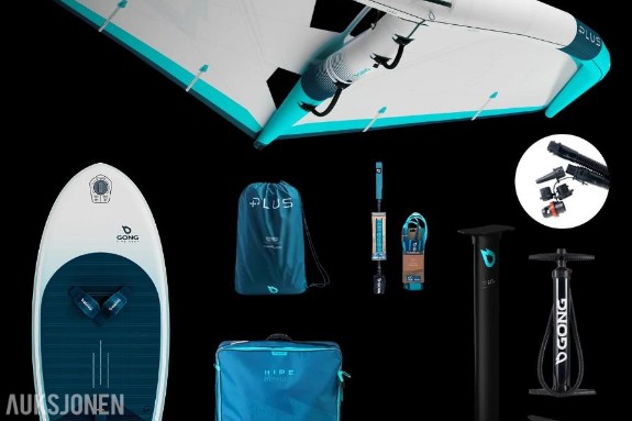 2026 Gong (Pack Wingfoil Inflatable HIPE Perf) Komplett sett. Kan sendes eller leveres