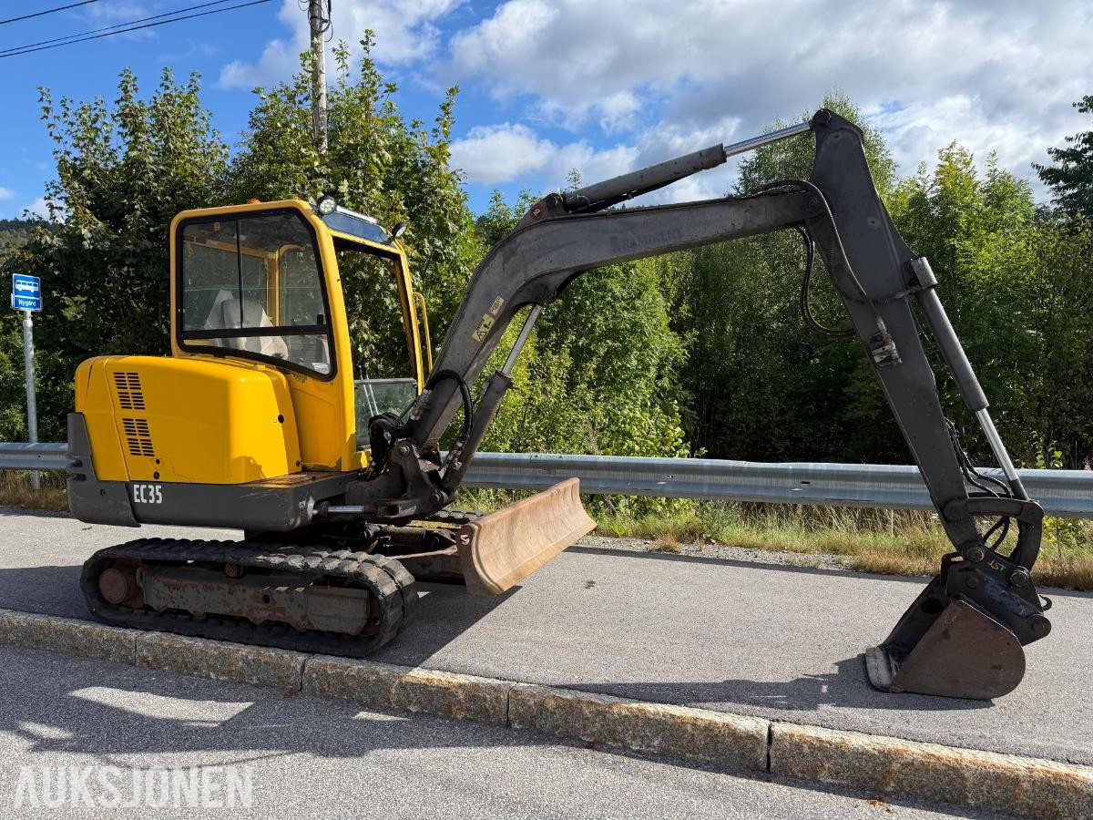 2007 Volvo EC35 gravemaskin - 1790 timer MVA FRI