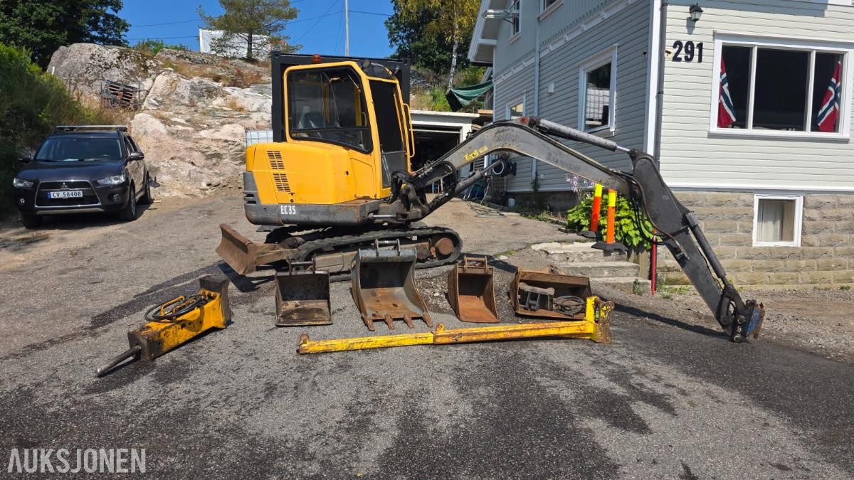 2007 Volvo EC35 gravemaskin - 1790 timer MVA FRI