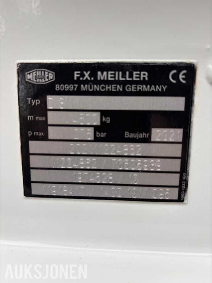 2021 Meiller-Kipper Treveis tippkasse D8