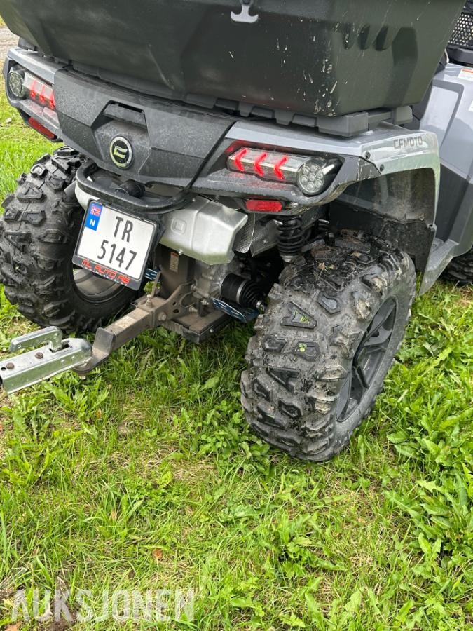 2024 CFMOTO 850 ATV MED HENGER, BRØYTESKJÆR OG SANDSTRØER