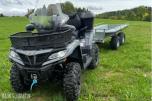 2024 CFMOTO 850 ATV MED HENGER, BRØYTESKJÆR OG SANDSTRØER
