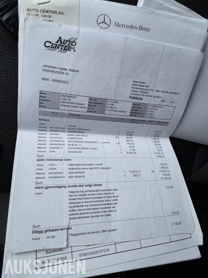2015 MERCEDES-BENZ VITO V119 A3 4MATIC AUTOMAT, WEBASTO, RYGGEKAMERA