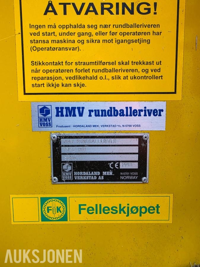 1998 Hmv Hr1 rundballrive