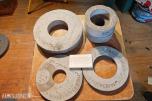 Diverse  Slipesteiner  - totalt 125 stk 