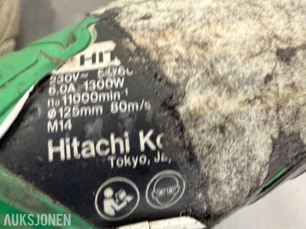 Hitachi sirkelsag og vinkelsliper 230 volt.