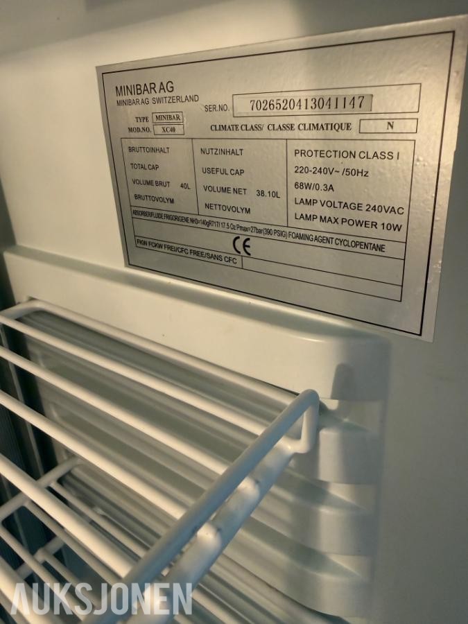 Minibar AG XC40 - 38.10liter