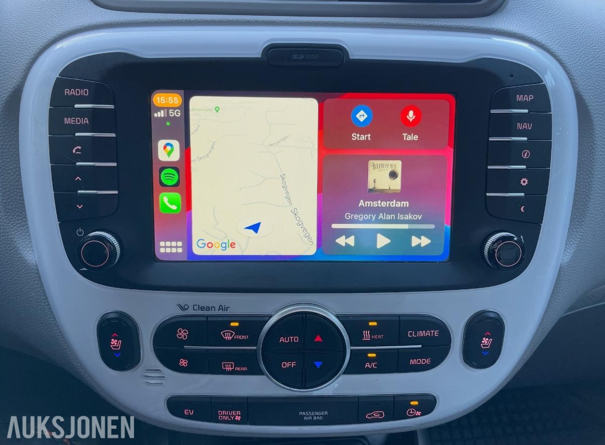 2016 Kia Soul EV Nylig EU-godkjent  Exclusive  skinn  DAB