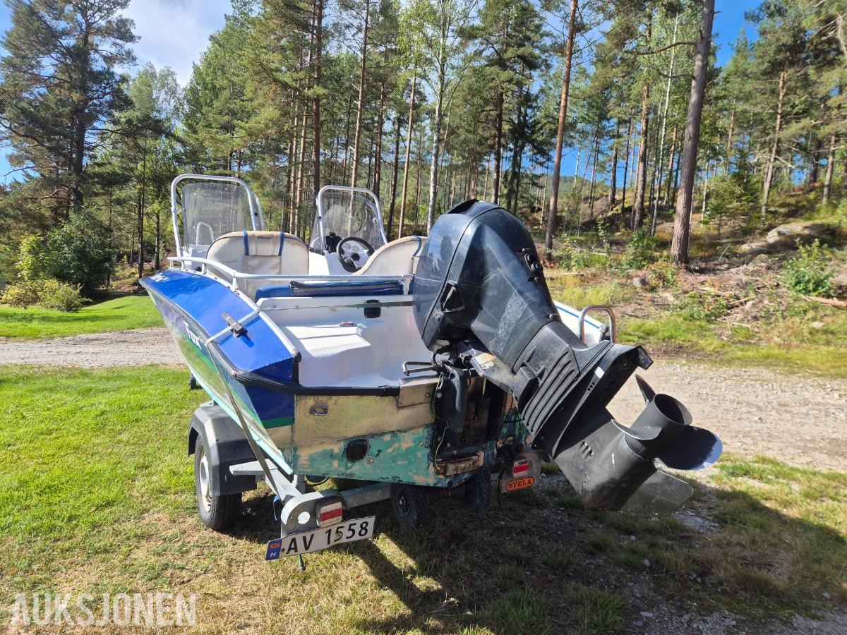 2007 Silver Fox 485 aluminiumsbåt med Svela henger
