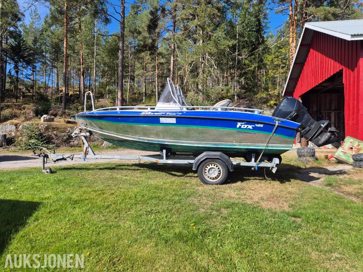 2007 Silver Fox 485 aluminiumsbåt med Svela henger