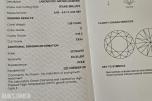 Eksklusivt 1,08 ct  IGI-diamantanheng i 14K gult gull (D/VVS2/Excellent)