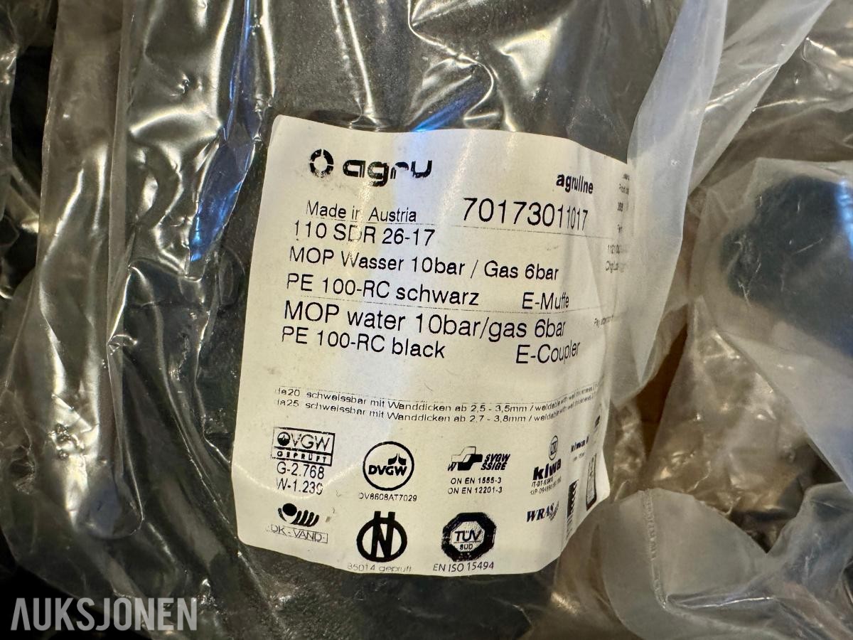 2022 Parti elektrosveisekoblinger og T-kobling – AGRU/Friatec