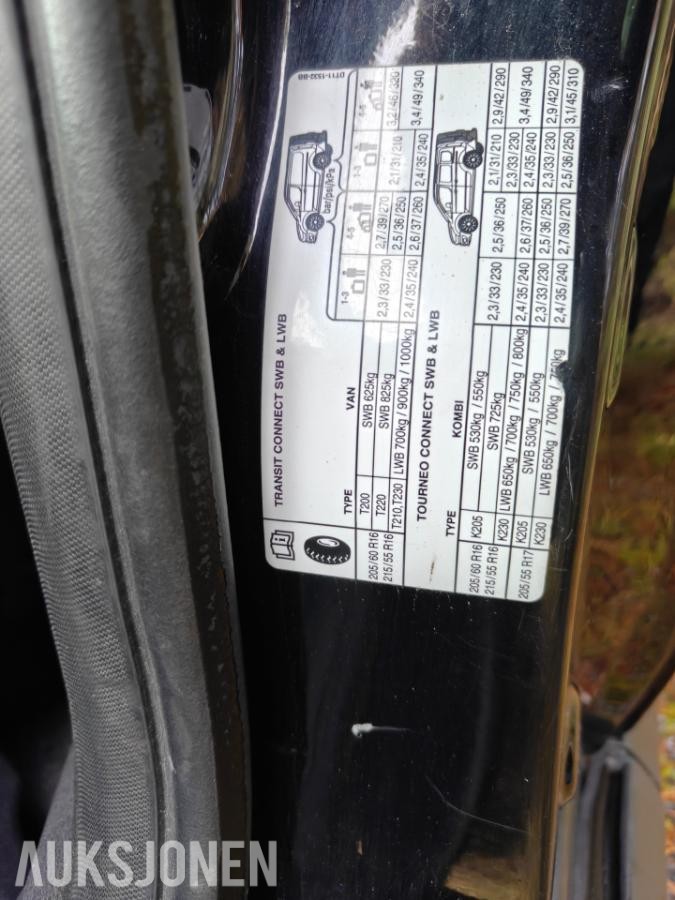 2015 Ford Transit Connect 1.6 Diesel, Lang utgave, Hengerfeste, Reparasjonsobjekt