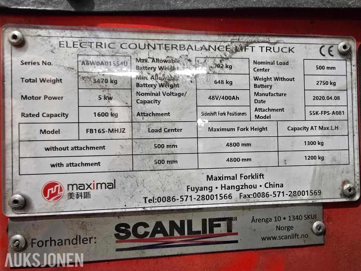Gaffeltruck Maximal