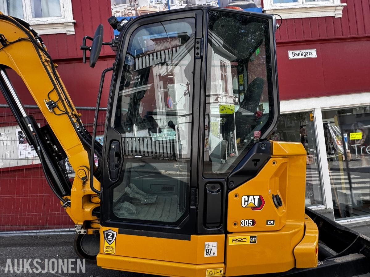 2025 Cat 305 CR Gravemaskin med Rototilt og 2 skuffer