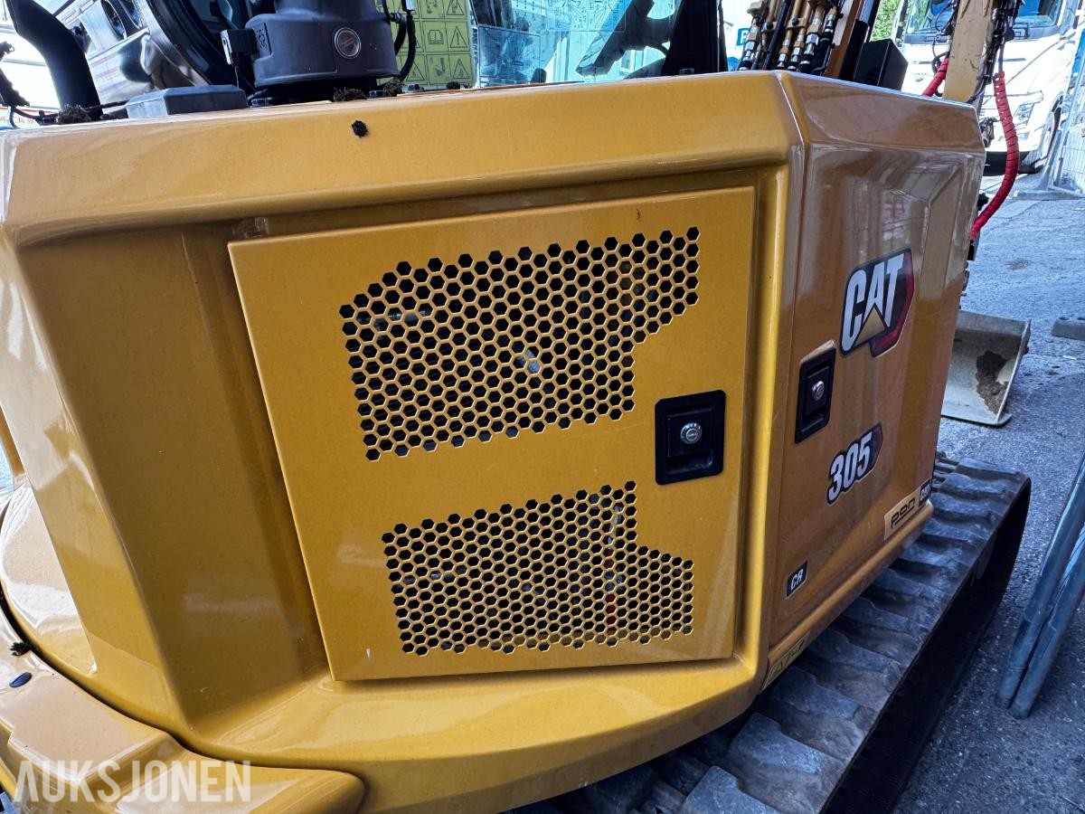 2025 Cat 305 CR Gravemaskin med Rototilt og 2 skuffer