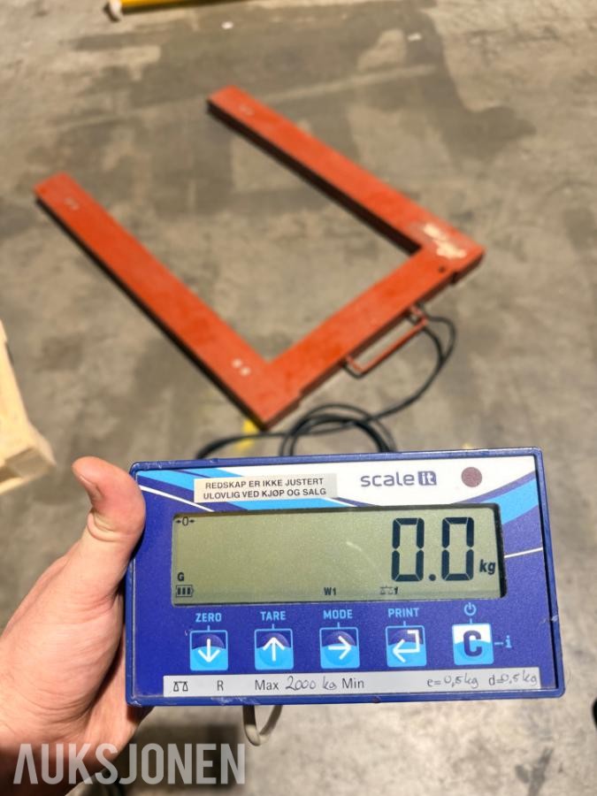 Scale it Pallevekt 2000 kg / Dini Argeo DFWL.LG