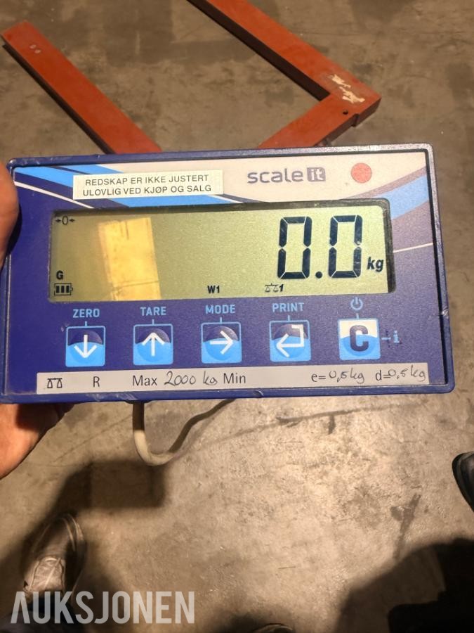Scale it Pallevekt 2000 kg / Dini Argeo DFWL.LG