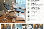 Tannlegeunit med behandlingsstol, operasjonslampe og instrumentmodul