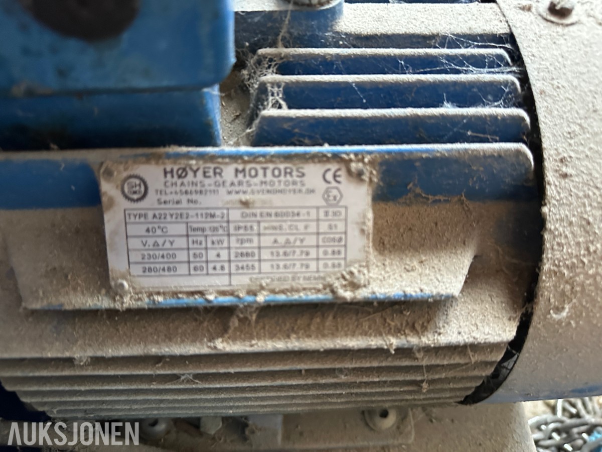 2008 JKF Industri JK-25D L avsugsanlegg | 4 kW vifte | Syklon