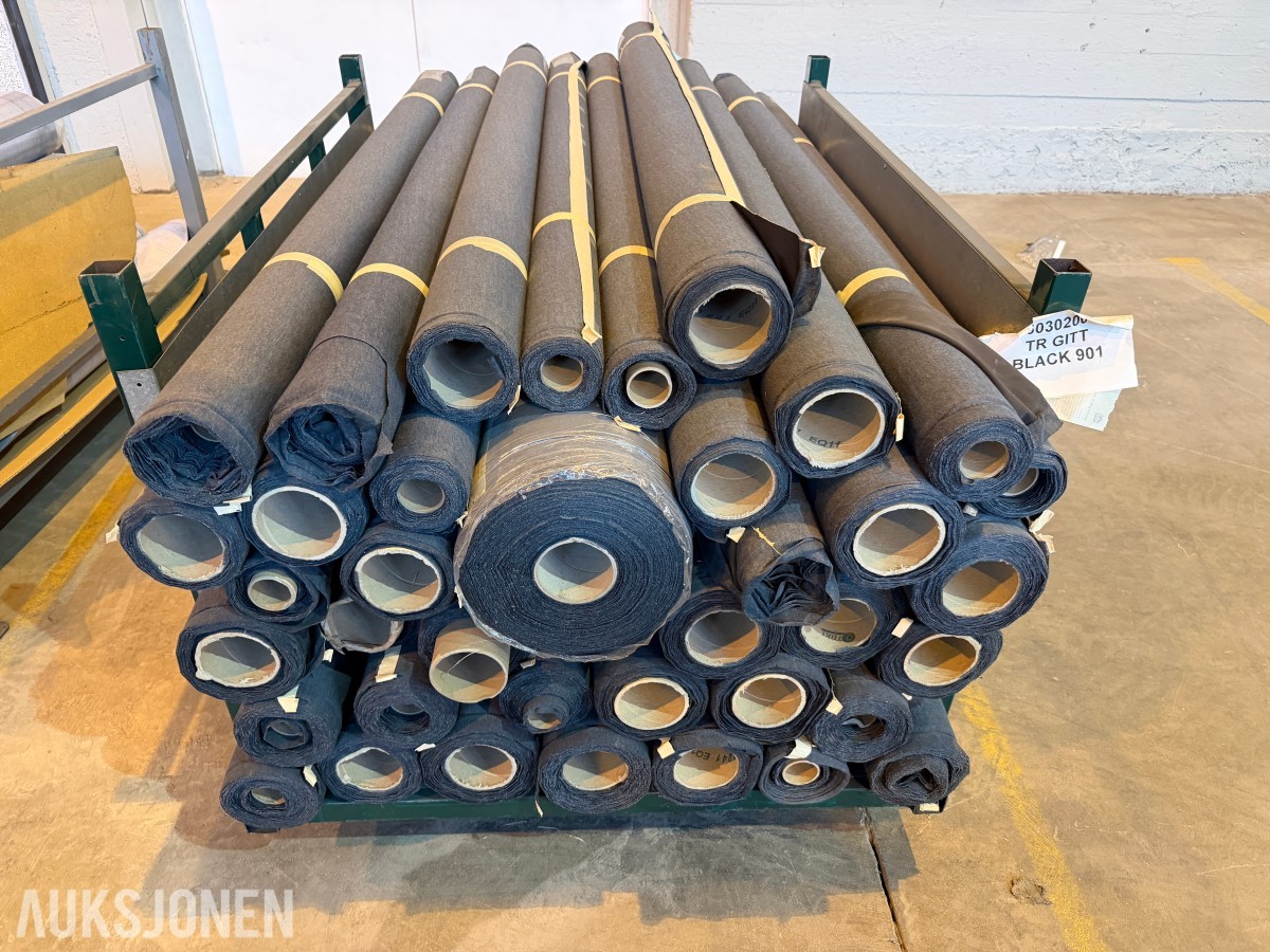 Kunstskinn på rull - ca. 25 mtr sort kunstskinn på rull - til trekking av interiør, møbler etc. - høy kvalitet!