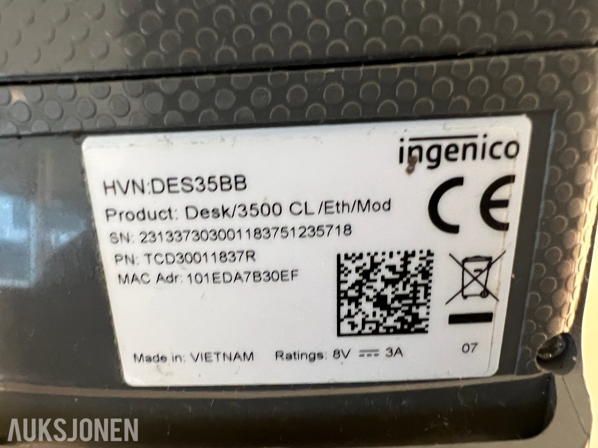 2023 Ingenico betalingsterminal Desk 3500