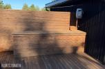Stålplatebasseng 7.3x3.66x1.32 oval | Ca 100kvm terrassebord og spilekasse