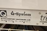 Q-System transportbånd og rullebane - Q-Transport Materiel - Ca 490 cm - Med kabelbrett og styreboks