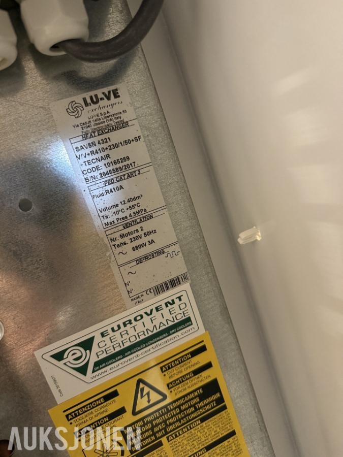 Dataromskjøling komplett 6stk Tecnair LV