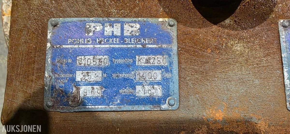 1969 PHB KA 280 reduksjonsgir / girkasse