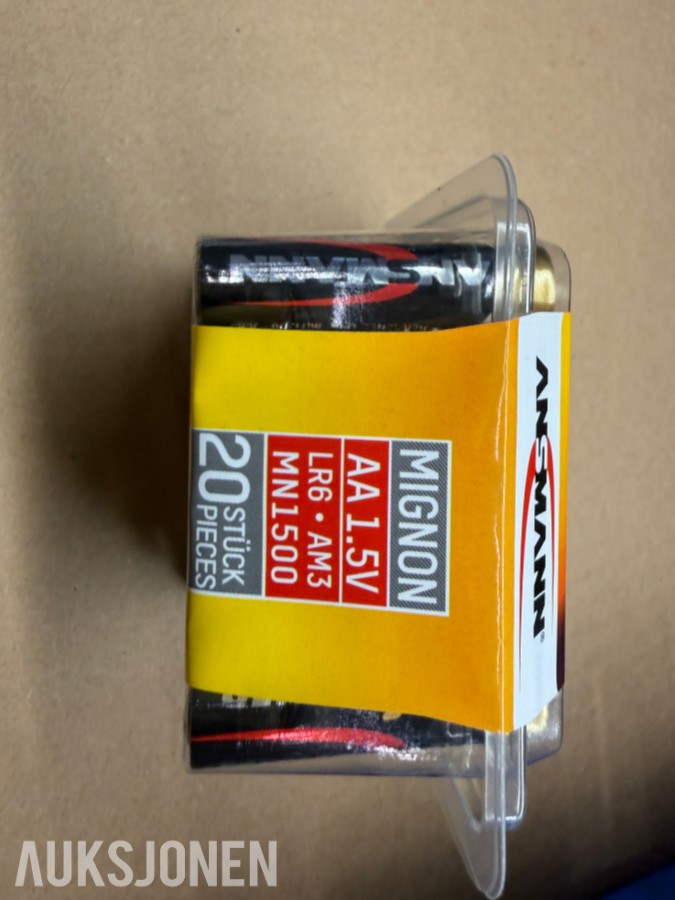 LYNAUKSJON!Ansmann X-Power AA-batterier – 24 pakker / 480 batterier