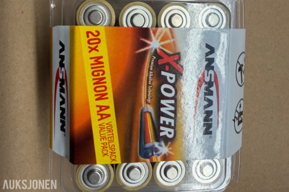 LYNAUKSJON!Ansmann X-Power AA-batterier – 24 pakker / 480 batterier