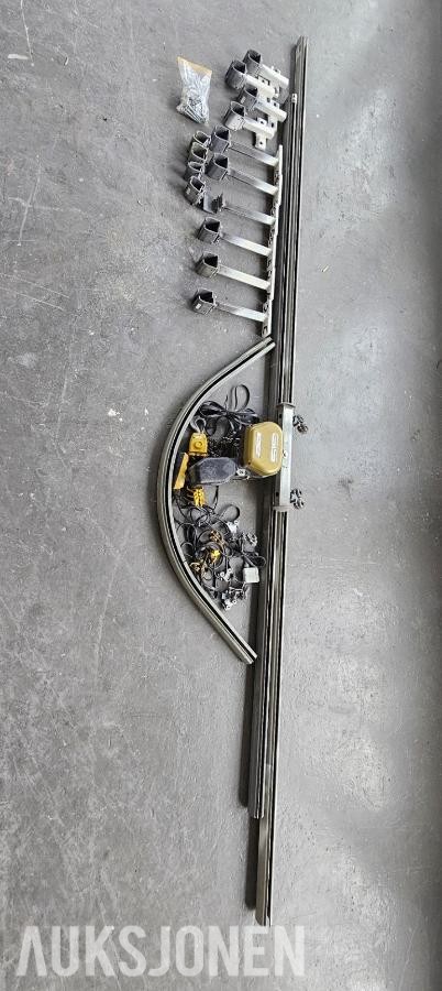 1999 GIS EM100/-N kjettingtalje med skinner 1 tonn