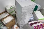 Parti med bandasjemateriell, plaster og medisinsk forbruksmateriell