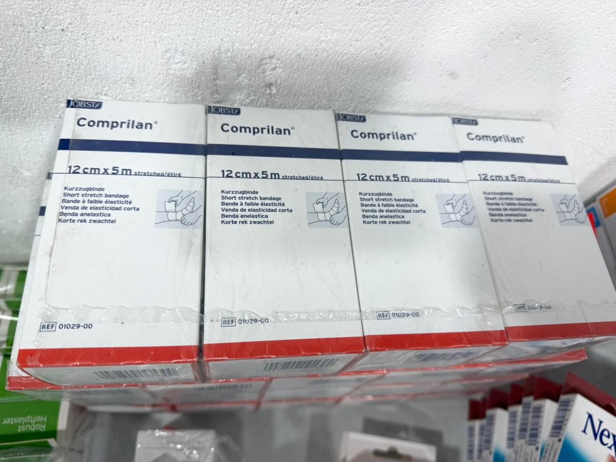 Stort parti med plaster, bandasjer og sårpleieprodukter fra Norgesplaster, 3M Nexcare, Mölnlycke m.fl.