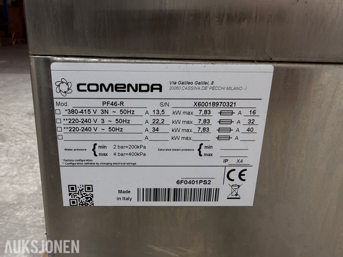 Comenda PF46 R underbenk oppvaskmaskin
