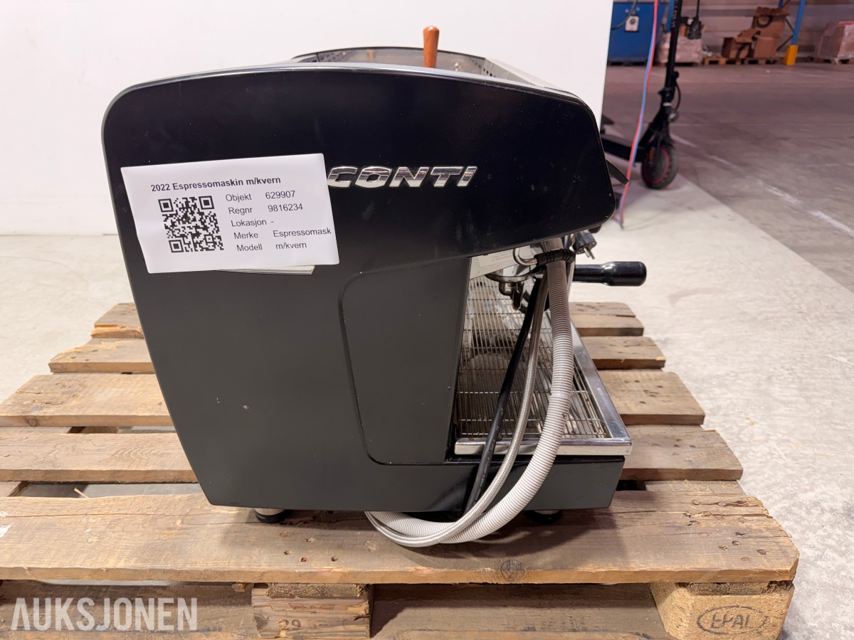 Conti X-One 2G espressomaskin & Quality Espresso Q9 kaffekvern