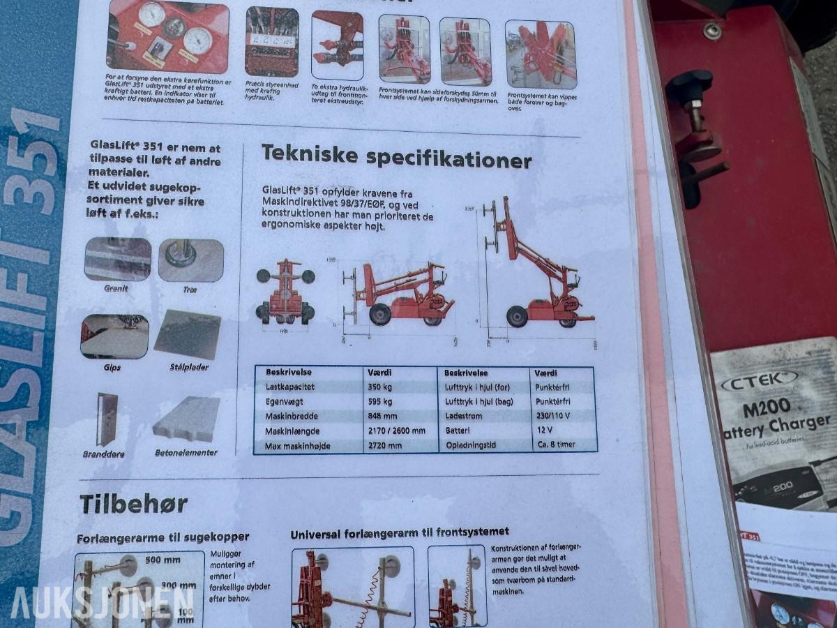 2010 Intellitech 351 glasslift - Glassløfter med 4 vakuumkopper