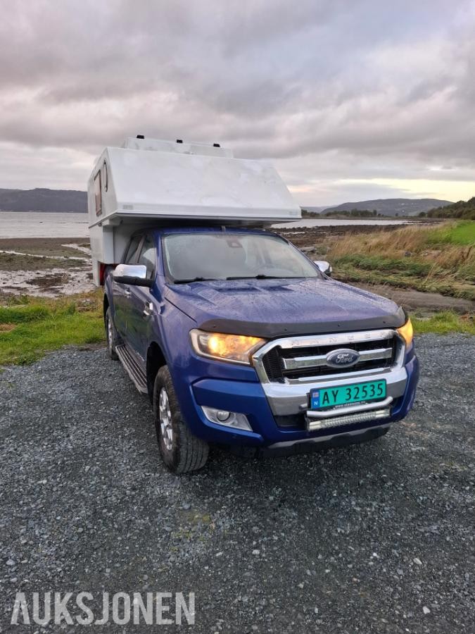 2016 FORD RANGER MED CAMPER, AUTOMAT, CRUISEKONTROLL, NAVIGASJON