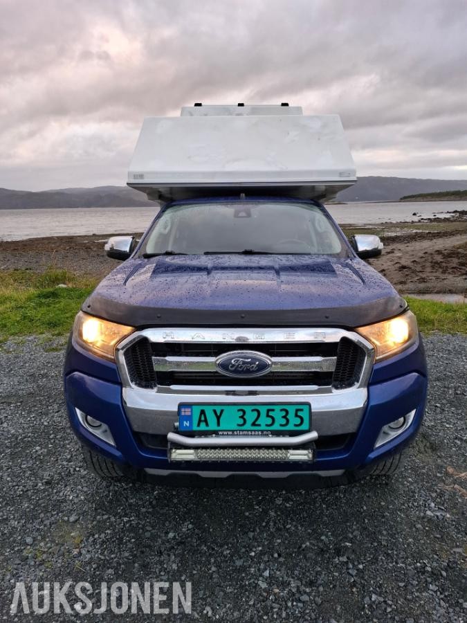 2016 FORD RANGER MED CAMPER, AUTOMAT, CRUISEKONTROLL, NAVIGASJON