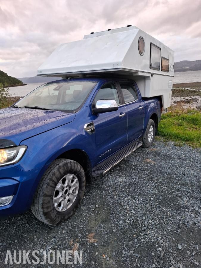 2016 FORD RANGER MED CAMPER, AUTOMAT, CRUISEKONTROLL, NAVIGASJON