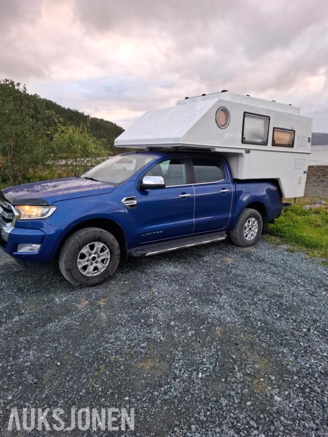 2016 FORD RANGER MED CAMPER, AUTOMAT, CRUISEKONTROLL, NAVIGASJON