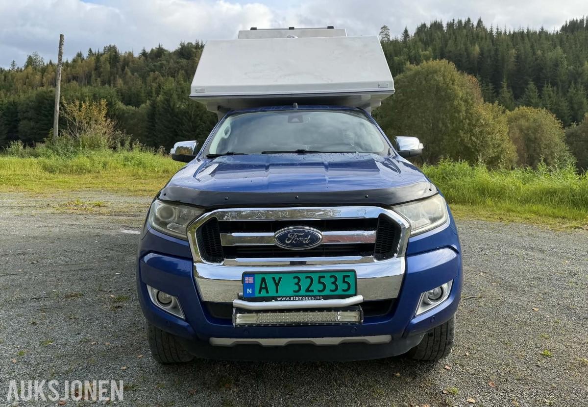 2016 FORD RANGER MED CAMPER, AUTOMAT, CRUISEKONTROLL, NAVIGASJON