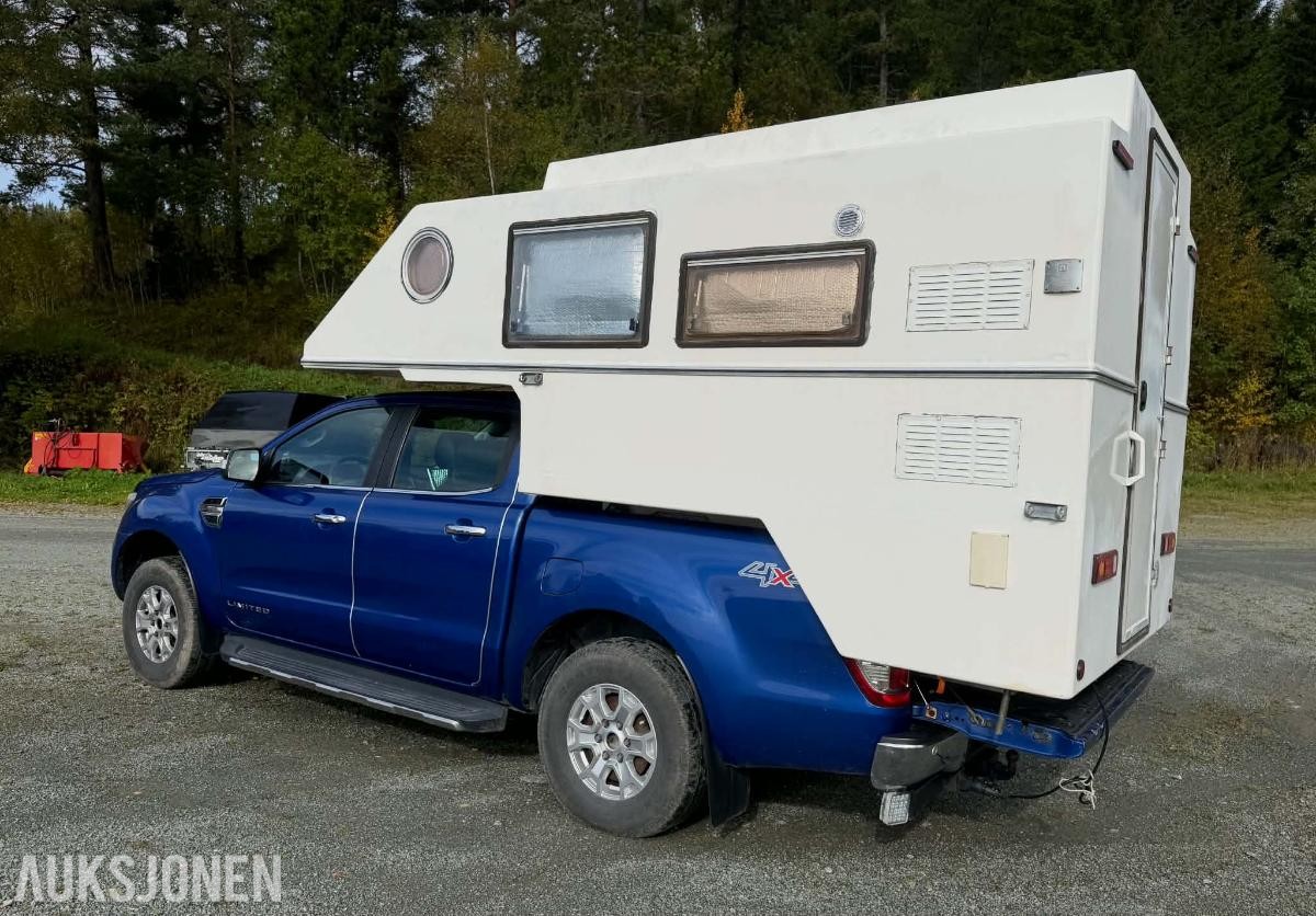 2016 FORD RANGER MED CAMPER, AUTOMAT, CRUISEKONTROLL, NAVIGASJON
