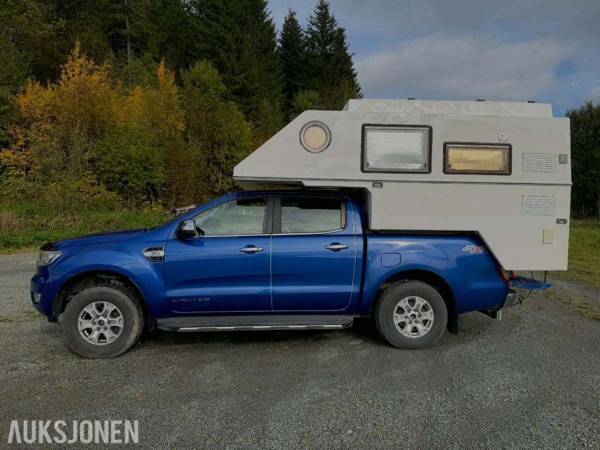 2016 FORD RANGER MED CAMPER, AUTOMAT, CRUISEKONTROLL, NAVIGASJON